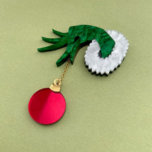 Load image into Gallery viewer, The Grinch Bauble Brooch
