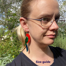 Load image into Gallery viewer, King Parrot Statement Earrings
