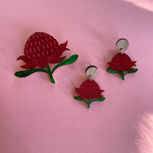 Load image into Gallery viewer, Waratah Earrings
