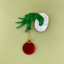 Load image into Gallery viewer, The Grinch Bauble Brooch
