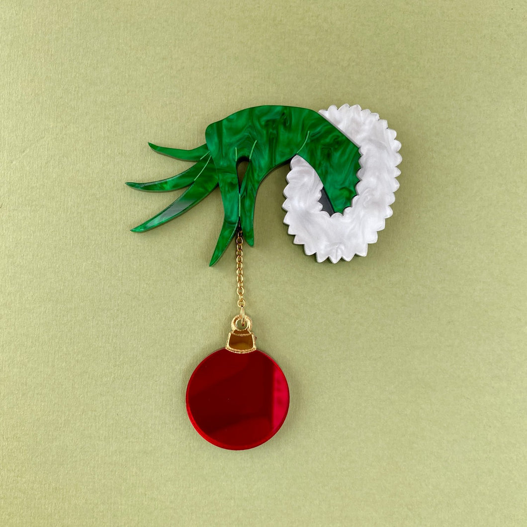 The Grinch Bauble Brooch