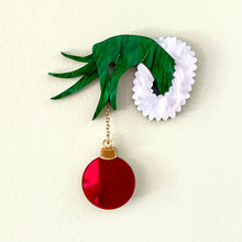 Load image into Gallery viewer, The Grinch Bauble Brooch
