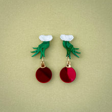 Load image into Gallery viewer, Grinch Bauble Earrings
