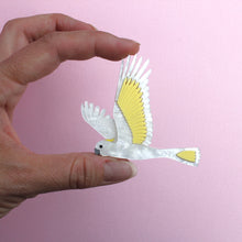 Load image into Gallery viewer, Sulphur Crested White Cockatoo brooch
