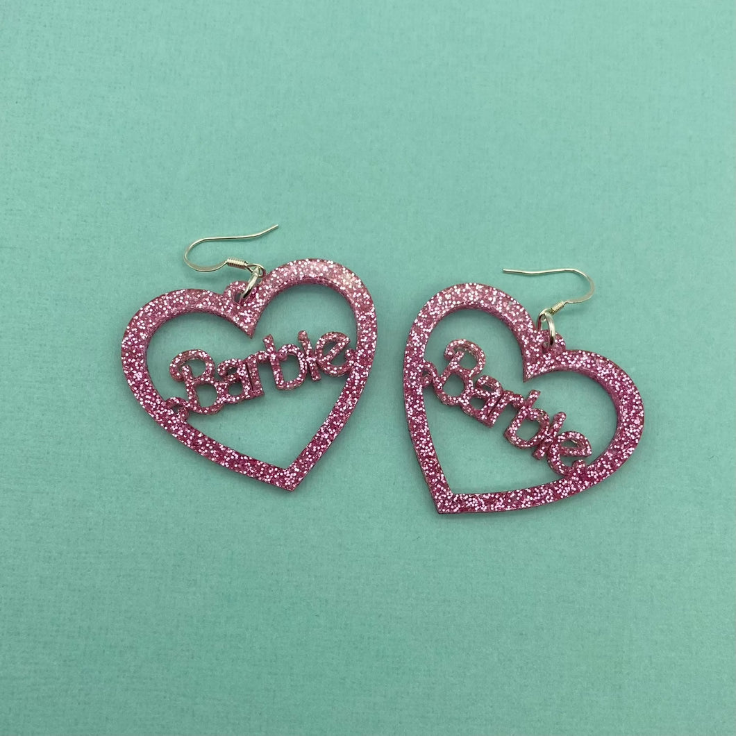 Barbie Heart earrings